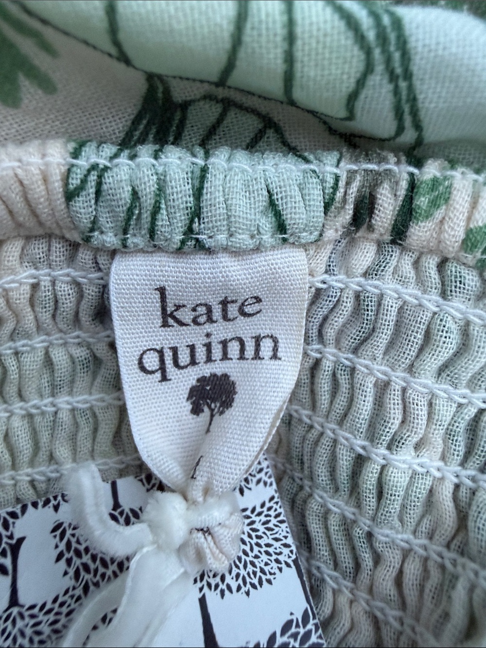 kate quinn Green & Blue Botanical Wide-Leg Jumpsuit - Picture 3 of 3